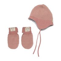 Celie Merino Wool Gloves, Old Rose