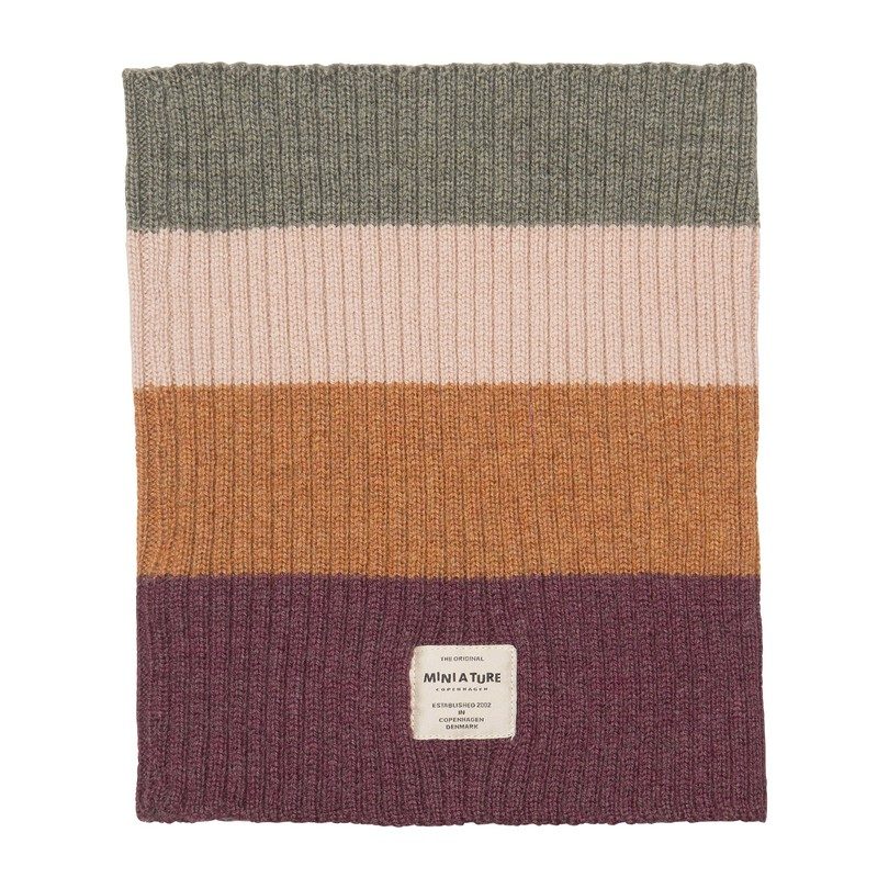 Goi Merino Wool Oeko-tex Neck Warmer in Italian Baruffa Yarn, Multi Goi Merino Wool Oeko-tex Neck Warmer in Italian Baruffa Yarn, Multi