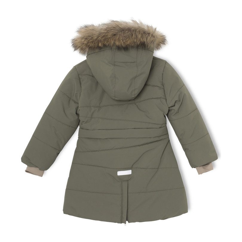 Witta Oeko-tex Waterproof Fur Jacket, Olive - Outerwear - Maisonette