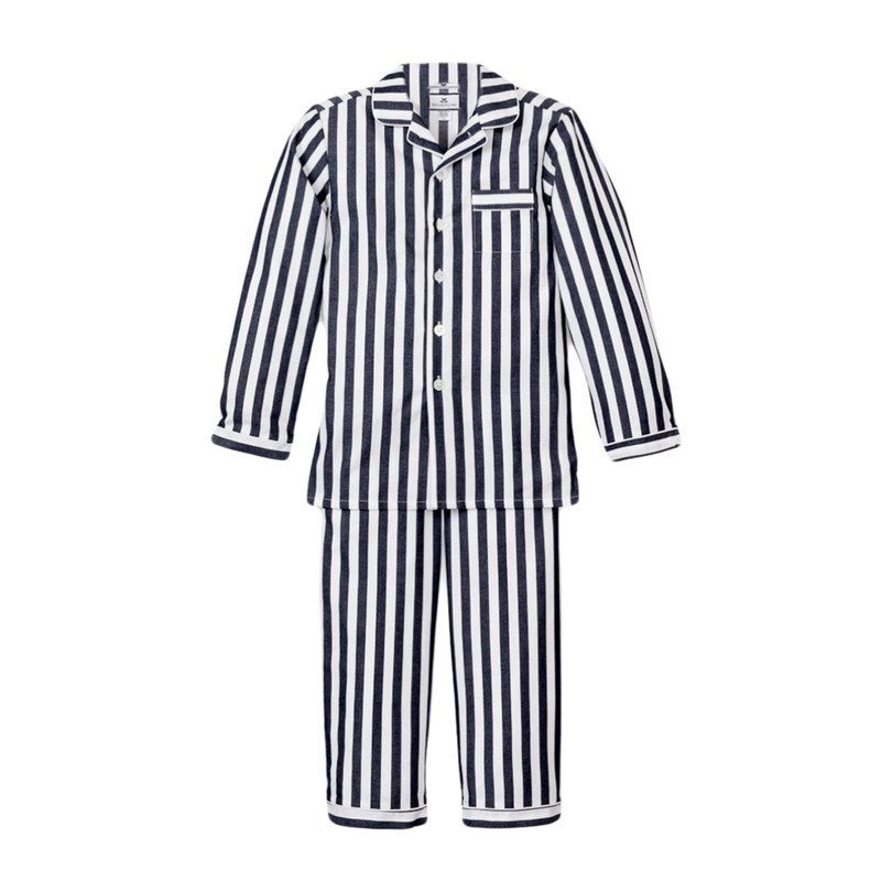 westchic navy basic striped pajamas