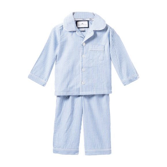Blue Seersucker Pajamas Blue Seersucker Pajamas