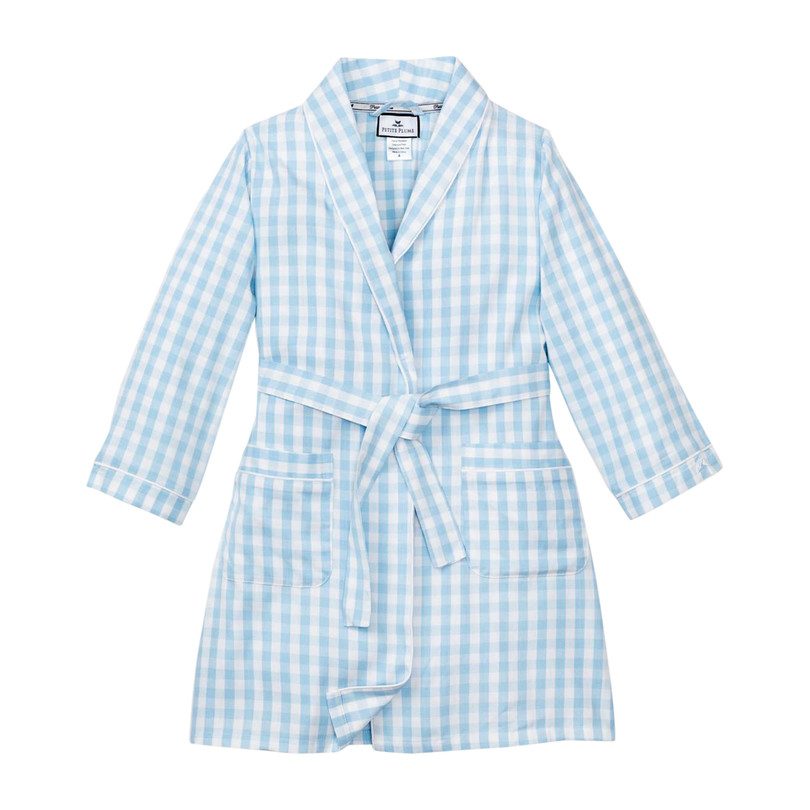 Light Blue Gingham Robe Light Blue Gingham Robe