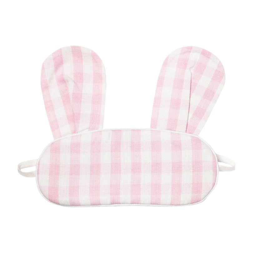 Pink Gingham Bunny Eyemask Pink Gingham Bunny Eyemask