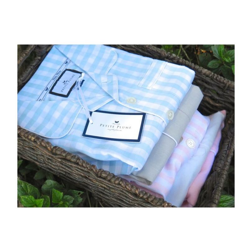 Light Blue Gingham Short Set Light Blue Gingham Short Set
