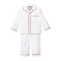 White Pajamas, Red Garnet Double Piping