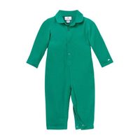 Forest Green Flannel Romper