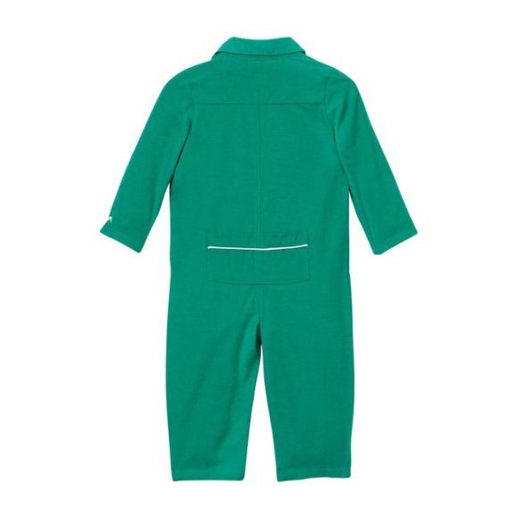 Forest Green Flannel Romper Forest Green Flannel Romper