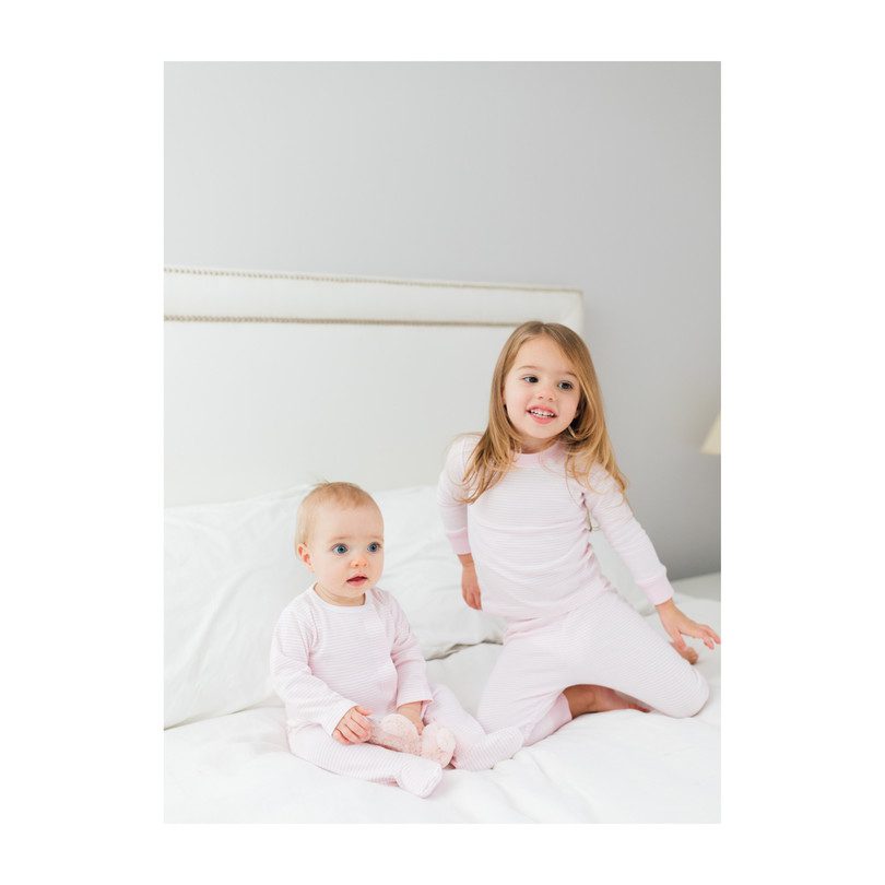 Classic Striped Pajamas, Pink Classic Striped Pajamas, Pink