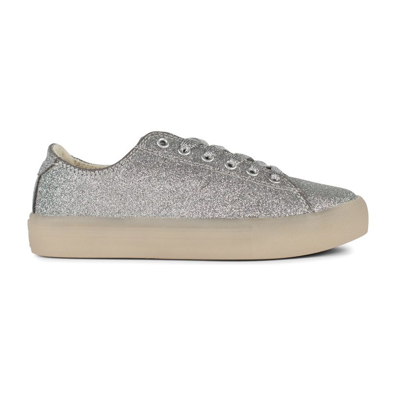 St. Laurent Sneaker, Glitter Silver St. Laurent Sneaker, Glitter Silver