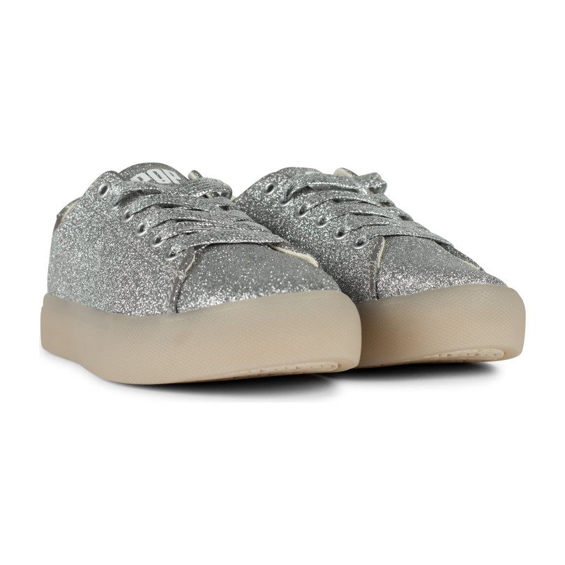 St. Laurent Sneaker, Glitter Silver St. Laurent Sneaker, Glitter Silver