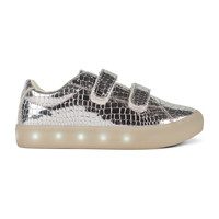 St. Laurent Sneaker, Silver Croc