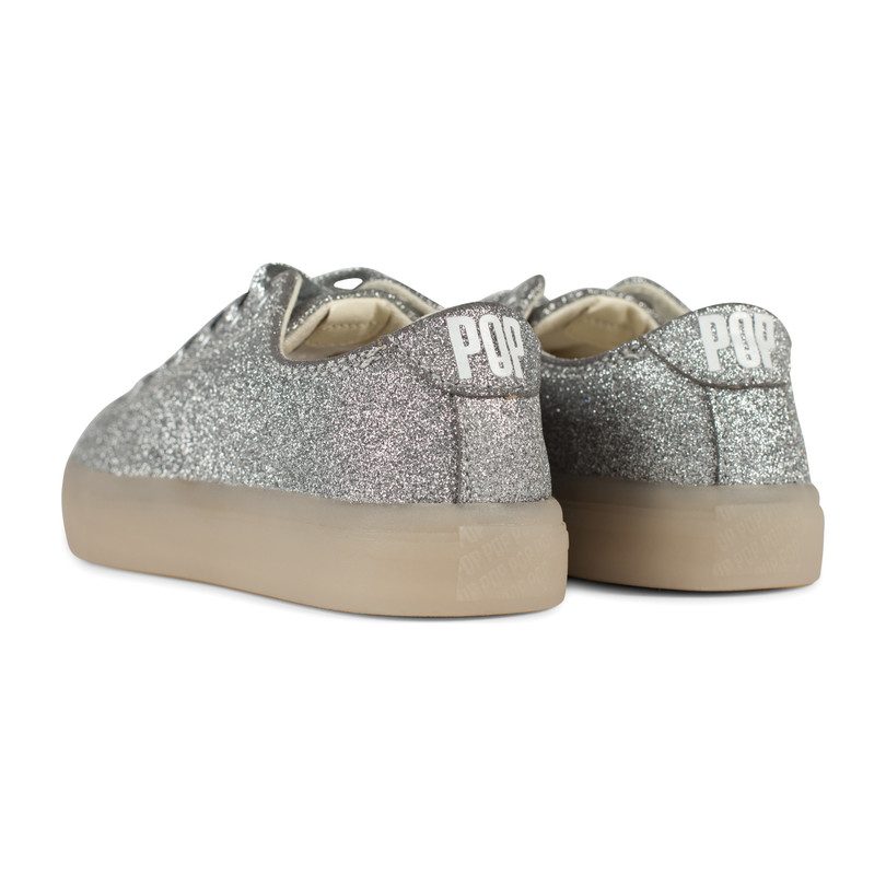 St. Laurent Sneaker, Glitter Silver St. Laurent Sneaker, Glitter Silver