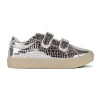 St. Laurent Sneaker, Silver Croc