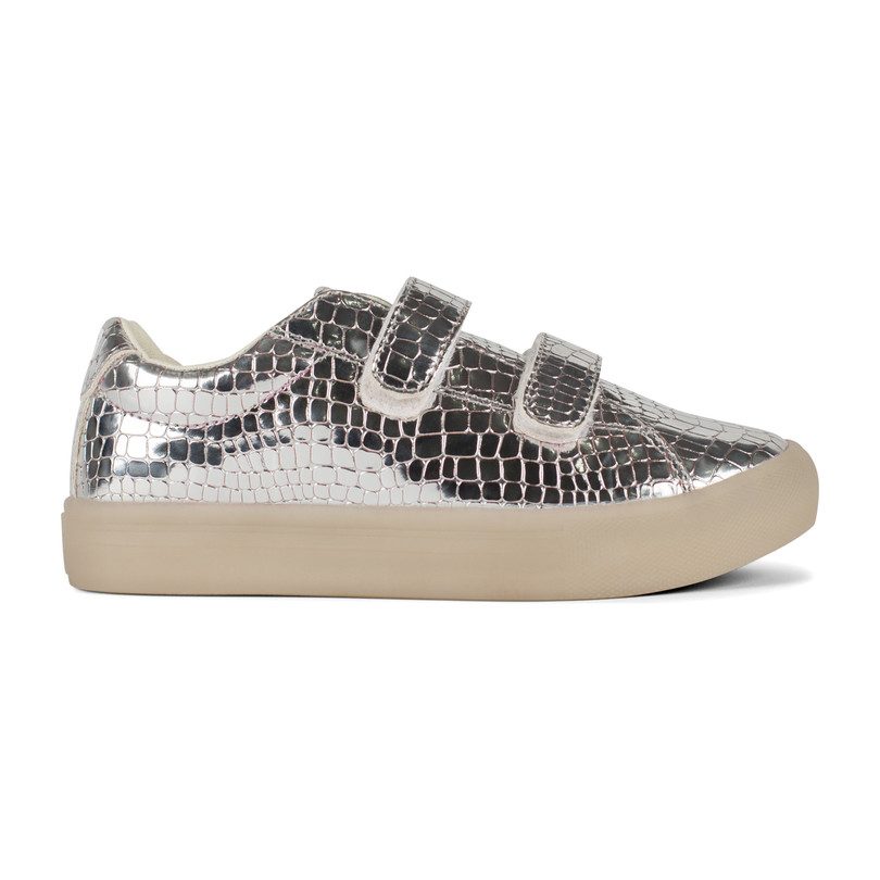 St. Laurent Sneaker, Silver Croc St. Laurent Sneaker, Silver Croc