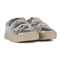 St. Laurent Sneaker, Silver Croc