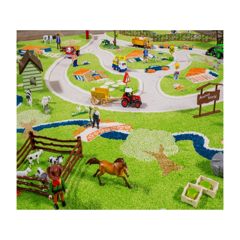 Farm 3-D Play Rug, Large Farm 3-D Play Rug, Large
