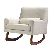 Sleepytime Rocker, Oatmeal with Walnut Legs