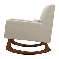 Sleepytime Rocker, Oatmeal with Walnut Legs