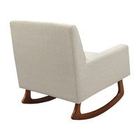 Sleepytime Rocker, Oatmeal with Walnut Legs