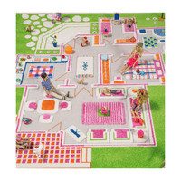 Play House 3-D Play Rug, Green Medium