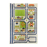 Traffic 3-D Play Rug, Blue XL