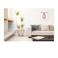 No. 5 Rose Print, Framed
