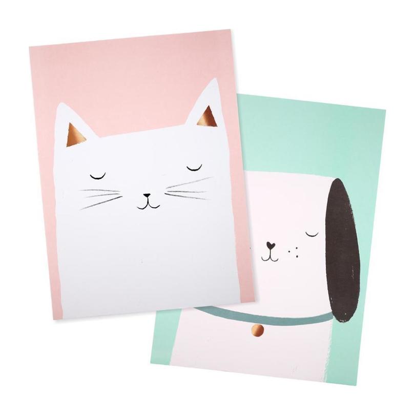 Cat & Dog Prints - Art - Maisonette