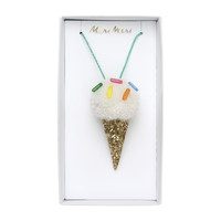 Ice Cream Pompom Necklace