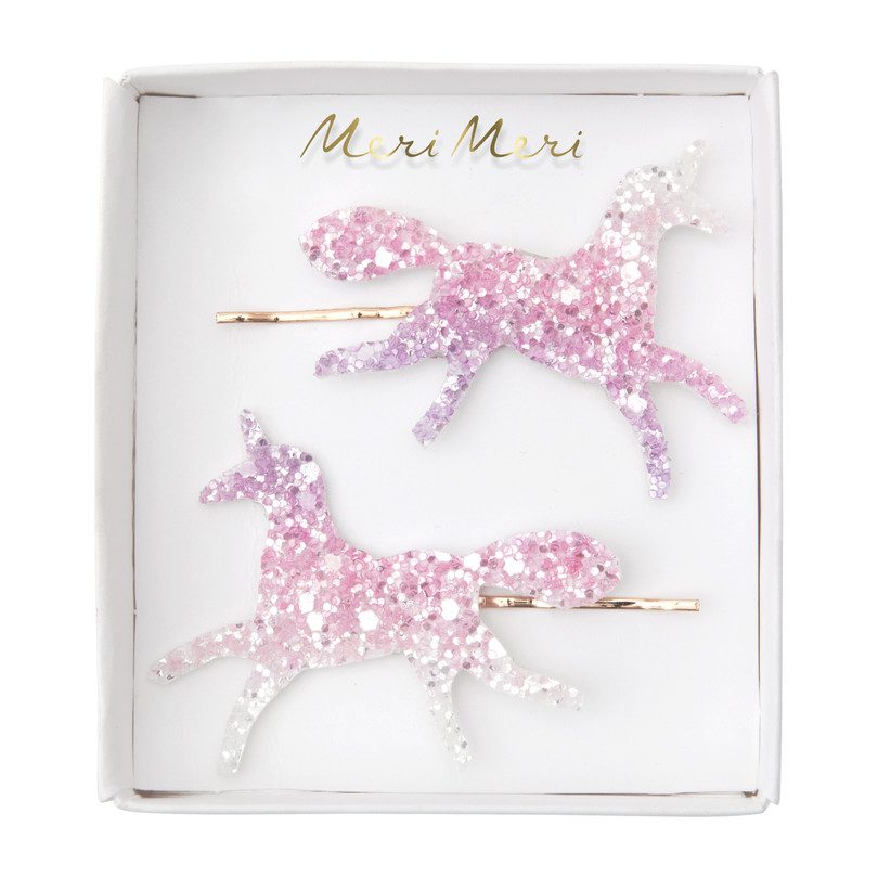 Ombre Glitter Unicorn Hair Slides Ombre Glitter Unicorn Hair Slides