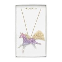 Unicorn Glittered Necklace