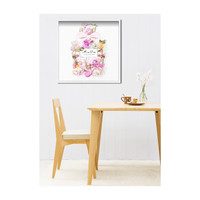 Parfum Bouquet Print, Framed