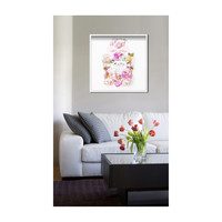 Parfum Bouquet Print, Framed