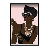 Layered Luxe Print, Framed