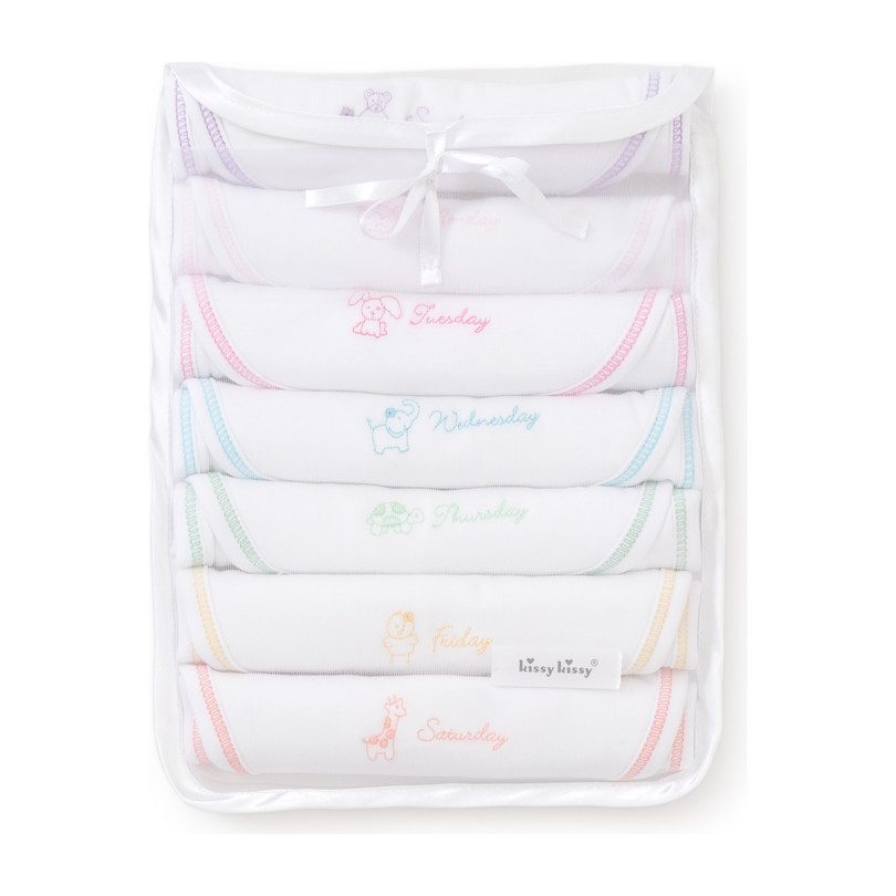 Girls Days of the Week Bibs Set Girls Days of the Week Bibs Set