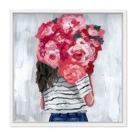 Flower Delivery Girl, Framed