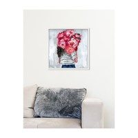 Flower Delivery Girl, Framed