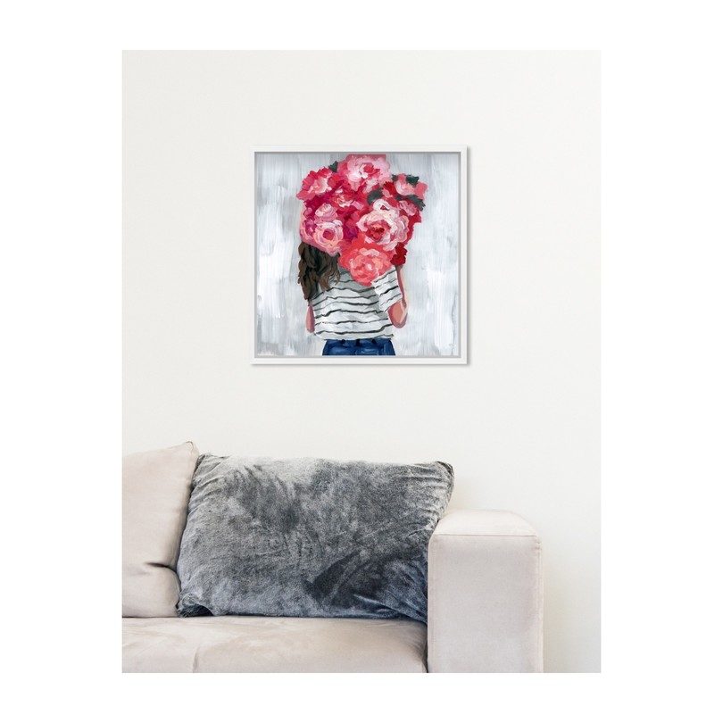 Flower Delivery Girl, Framed Flower Delivery Girl, Framed