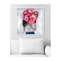 Flower Delivery Girl, Framed