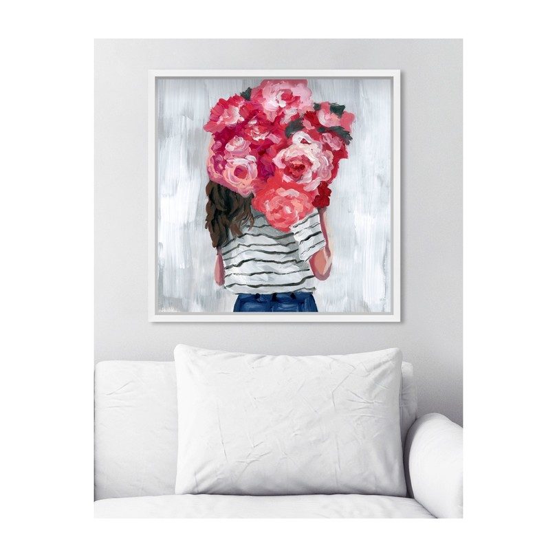 Flower Delivery Girl, Framed Flower Delivery Girl, Framed