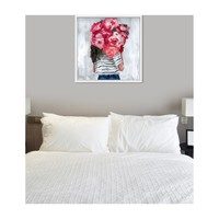 Flower Delivery Girl, Framed