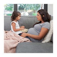 Organic Cotton Slub Knit Throw, Blush