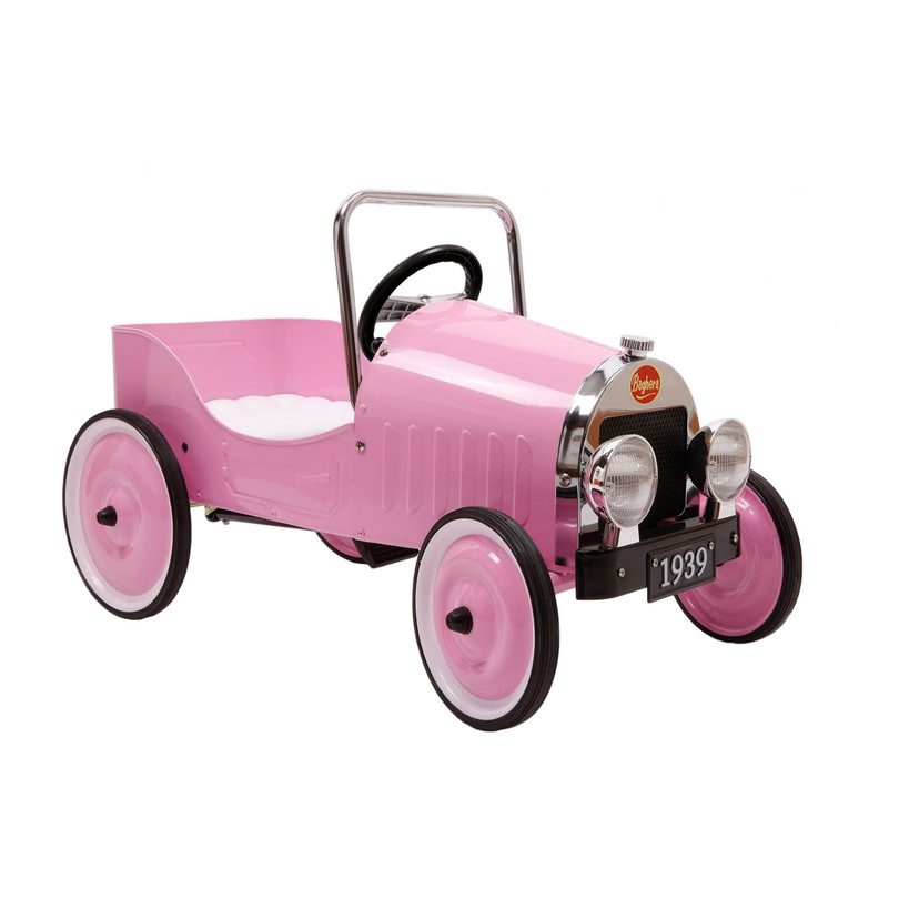 pink pedal car