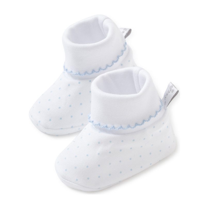 New Dots Booties, White/Blue New Dots Booties, White/Blue