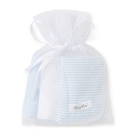 3pc Striped Burp Cloth Set, Blue