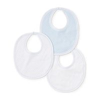 3pc Dotted Bib Set, Blue