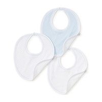 3pc Dotted Bib Set, Blue
