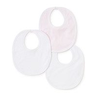 3pc Dotted Bib Set, Pink