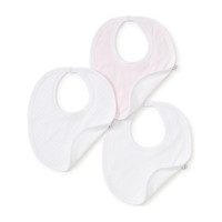 3pc Dotted Bib Set, Pink