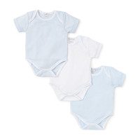3pc Striped Onesie Set, Blue