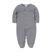 Essentials Striped Footie, Navy